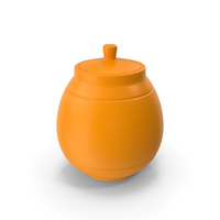 Stylized Orange Jug With Cap PNG & PSD Images