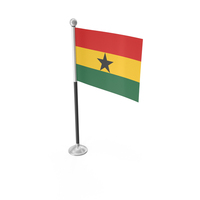 Ghana Desk Small Stand Flag PNG & PSD Images
