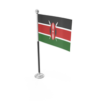 Kenya Desk Small Stand Flag PNG & PSD Images