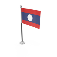 Laos Desk Small Stand Flag PNG & PSD Images