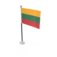 Lithuania Desk Small Stand Flag PNG & PSD Images