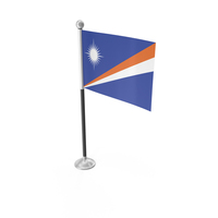 Marshall Islands Desk Small Stand Flag PNG & PSD Images