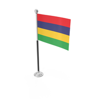 Mauritius Desk Small Stand Flag PNG & PSD Images
