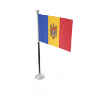 Moldova Desk Small Stand Flag PNG & PSD Images