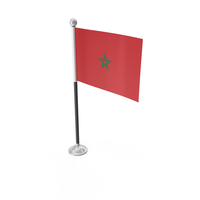 Morocco Desk Small Stand Flag PNG & PSD Images