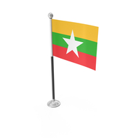 Myanmar Desk Small Stand Flag PNG & PSD Images