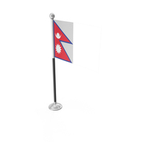 Nepal Desk Small Stand Flag PNG & PSD Images