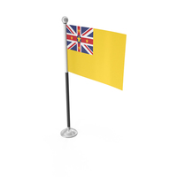 Niue Desk Small Stand Flag PNG & PSD Images