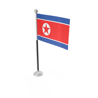North Korea Desk Small Stand Flag PNG & PSD Images