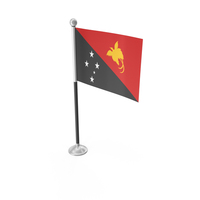 Papua New Guinea Desk Small Stand Flag PNG & PSD Images