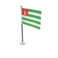 Republic Of Abkhazia Desk Small Stand Flag PNG & PSD Images