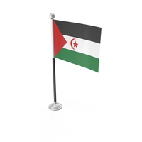 Sahrawi Arab Democratic Republic Desk Small Stand Flag PNG & PSD Images