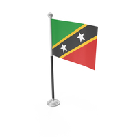 Saint Kitts and Nevis Desk Small Stand Flag PNG & PSD Images