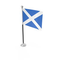 Scotland Desk Small Stand Flag PNG & PSD Images