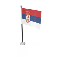 Serbia Desk Small Stand Flag PNG & PSD Images