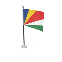 Seychelles Desk Small Stand Flag PNG & PSD Images