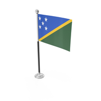 Solomon Islands Desk Small Stand Flag PNG & PSD Images