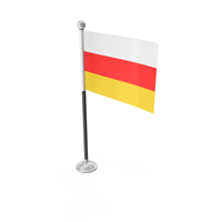 South Ossetia Desk Small Stand Flag PNG & PSD Images