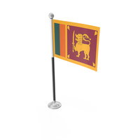 Sri Lanka Desk Small Stand Flag PNG & PSD Images