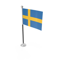 Sweden Desk Small Stand Flag PNG & PSD Images