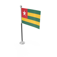 Togo Desk Small Stand Flag PNG & PSD Images