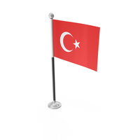 Turkey Desk Small Stand Flag PNG & PSD Images