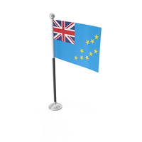 Tuvalu Desk Small Stand Flag PNG & PSD Images