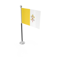 Vatican City Desk Small Stand Flag PNG & PSD Images
