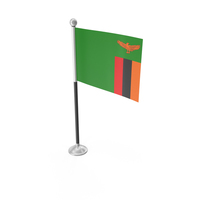 Zambia Desk Small Stand Flag PNG & PSD Images