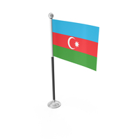 Azerbaijan Desk Small Stand Flag PNG & PSD Images