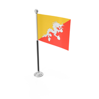 Bhutan Desk Small Stand Flag PNG & PSD Images