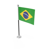Brazil Desk Small Stand Flag PNG & PSD Images