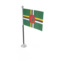 Dominica Desk Small Stand Flag PNG & PSD Images
