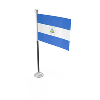Nicaragua Desk Small Stand Flag PNG & PSD Images