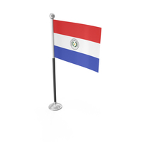 Paraguay Desk Small Stand Flag PNG & PSD Images