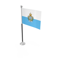 San Marino Desk Small Stand Flag PNG & PSD Images