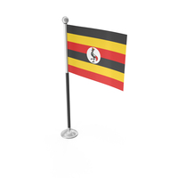 Uganda Desk Small Stand Flag PNG & PSD Images