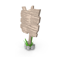 Cartoon Wood Sign PNG & PSD Images