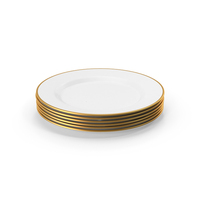 Plate Six Gold PNG & PSD Images