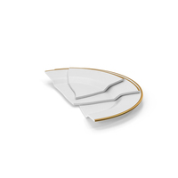 Plate Broken Gold PNG & PSD Images