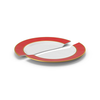 Plate Broken Red PNG & PSD Images