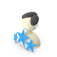 Three Star User PNG & PSD Images