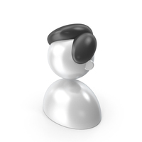 User Metallic White PNG & PSD Images