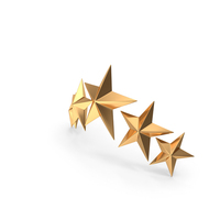 Five Stars Gold PNG & PSD Images