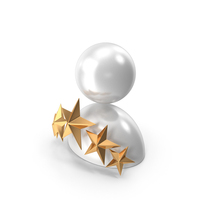 User Five Star Gold PNG & PSD Images