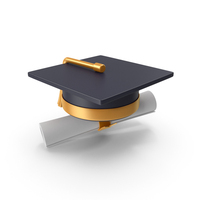 Education Cap And Diploma Scroll PNG & PSD Images