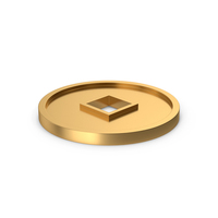 Chinese Gold Coin PNG & PSD Images