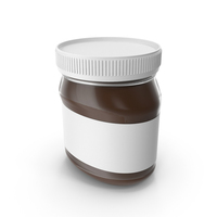Hazelnut Cream Jar Mockup PNG & PSD Images