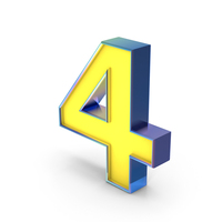 Number 4 PNG & PSD Images