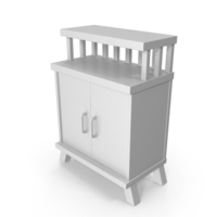 Bedside Table Grey PNG & PSD Images
